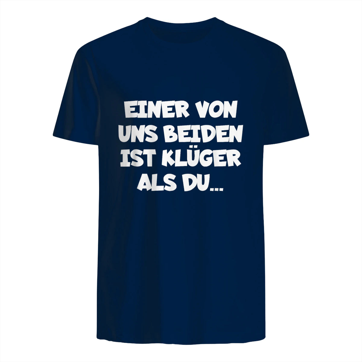 Einer Von Uns Beiden Ist Klüger Als Du in Navy - back view