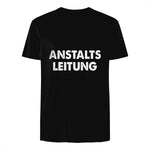 Spaßige Outfits Anstaltsleitung Lustige Sprüche Humor Spaß für Erwachsene Unisex Schwarz in Black - back view