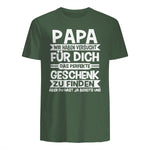 Papa und Vater Motiv, Lustiger Spruch, Herren Vatertag Halbarm T-Shirt in Military Green - back view