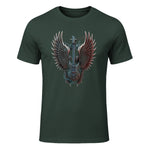 Fans de Hard Rock Vintage Music Rock and Roll Lover in Forest Green - front view