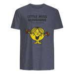 Mr. Men Little Miss Sunshine T-Shirt in Heather Navy - back view