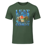 I Eat Cement Funny Cat Meme Internet Memes Funny Memes Gen-Z T-Shirt in Military Green - front view