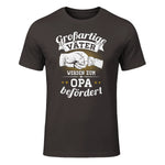 Großartige Väter werden zum Opa befördert Enkel Bester Papa in Dark Chocolate - front view