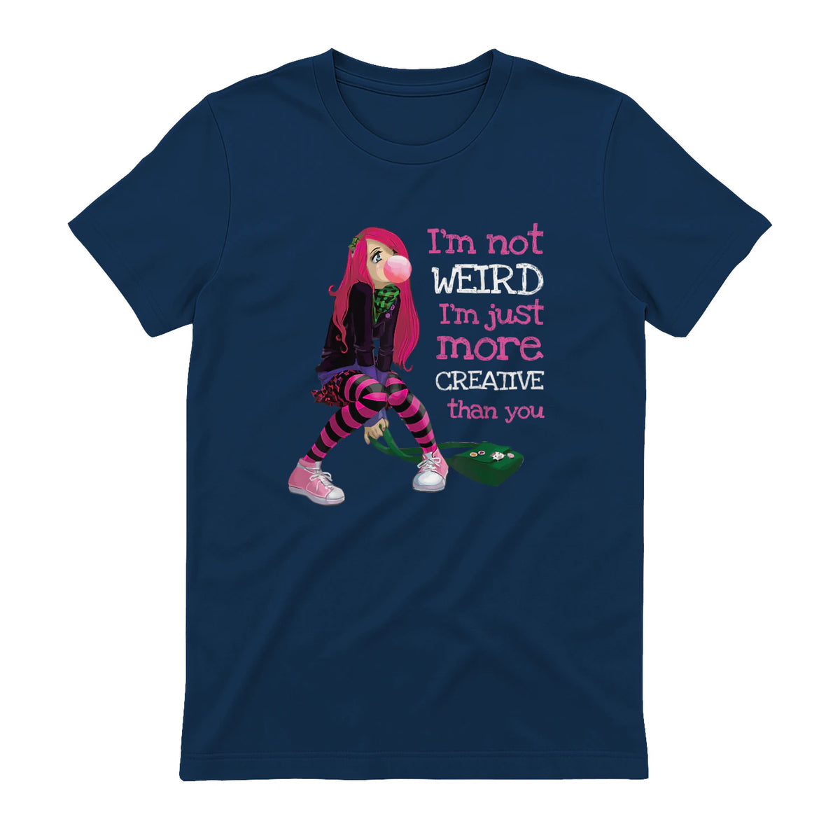 Kawaii Anime Girl Kawaii Clothes Anime Clothing Goth Girl in Navy - back view