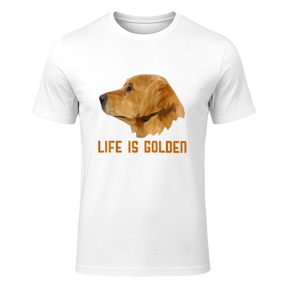Life is Golden Retriever Dog Gift T-Shirt for Men,Women,Kids T-Shirt in White - front view
