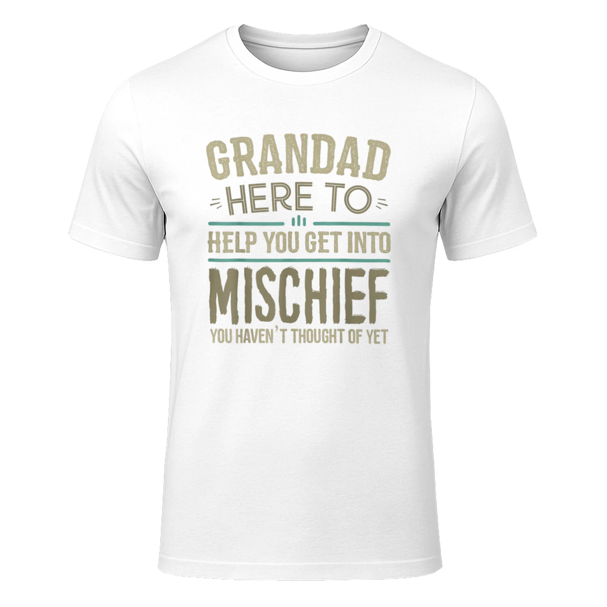 Birthday Gifts for Grandad T shirt Gifts from Grandchildren T-Shirt in White - front view