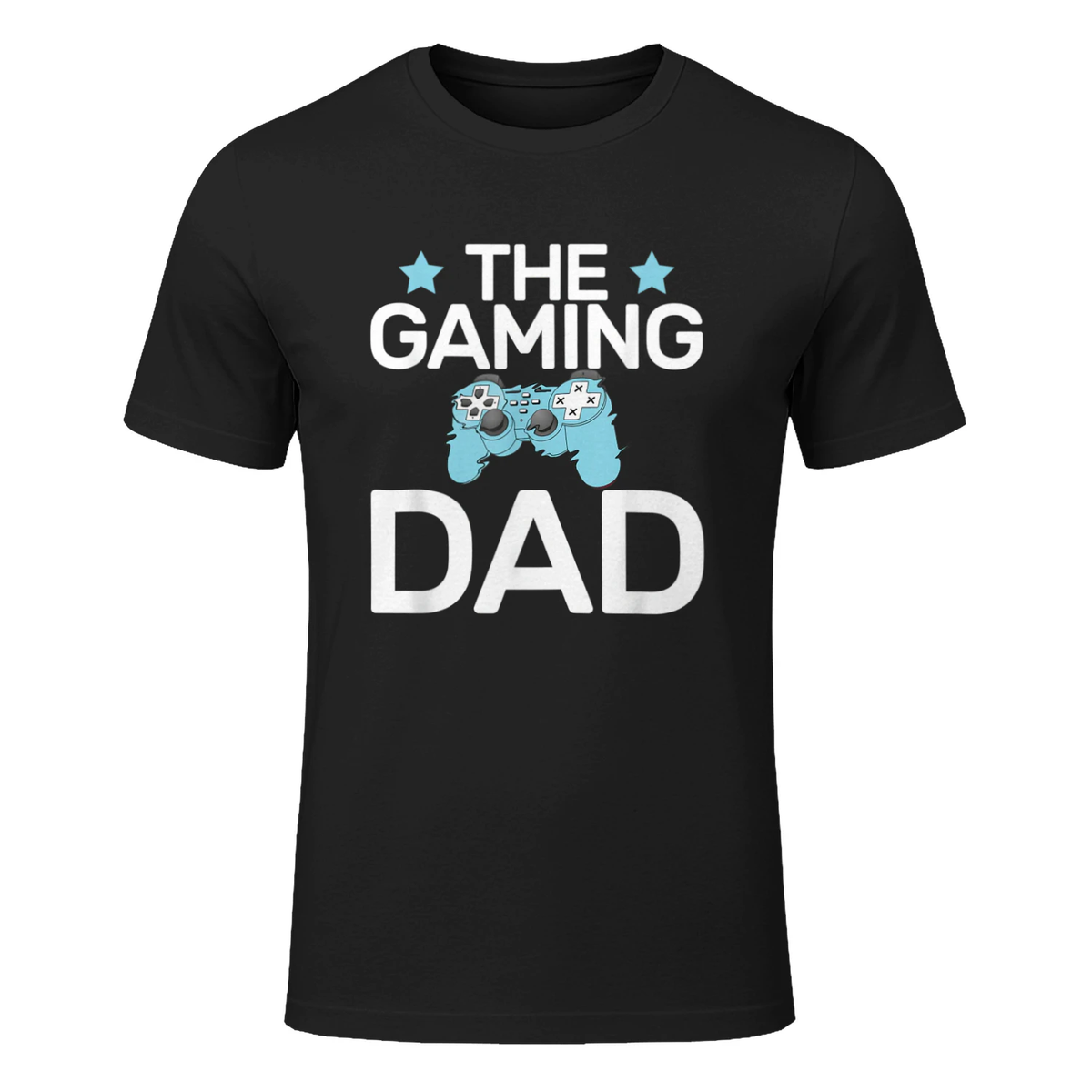 Herren The Gaming Dad Game Controller Spruch Geschenkidee Vatertag T-Shirt in Black - front view