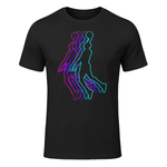 Basketball Tshirts for Men Kids Youth Player Slam Dunk Teens T-Shirt in Black - front view