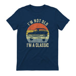 I'm Not Old Just Classic Funny Fathers Day Gift Dad T-Shirt in Navy - back view