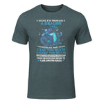 Five Signs I'm Probably a Dragon T-Shirt in Dark Heather - front view