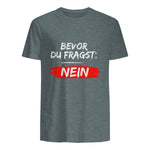 GIGATEMP Herren Männer Sprüche Lustig Witzig Schwarz Halbarm Klein EU XS Regulär Casual Funny Slogan Vat in Dark Heather - back view