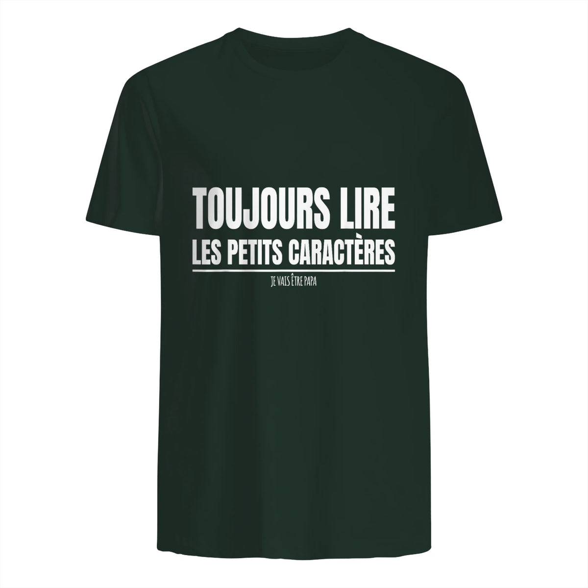 Drôle Annonce Grossesse Grand Parents Original Future Papa in Forest Green - back view