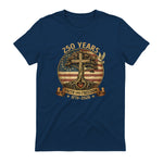 Faith and Freedom Christian USA Anniversary T-Shirt in Navy - back view