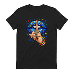 Don't Judge What You Don't Understand Autism Awareness Lips in Black - back view