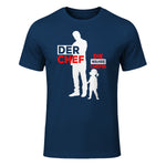 Vater Tochter Partnerlook Vatertag Papa Tochter in Navy - front view
