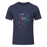 Mother of Cats Shirt T-Shirt in Heather Navy - front view