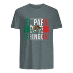 El Papa Mas Chingon - Funny best Mexican Dad Gift in Dark Heather - back view