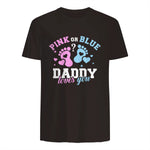 Gender Reveal Daddy dad in Dark Chocolate - back view
