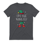 I'm The Nana Elf Shirt Matching Family Outfits Christmas in Charcoal - back view