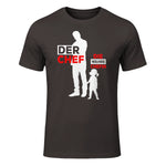Vater Tochter Partnerlook Vatertag Papa Tochter in Dark Chocolate - front view
