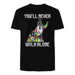 Autism Awareness Mother Son Autistic Kids Boys Autism Mom in Black - back view
