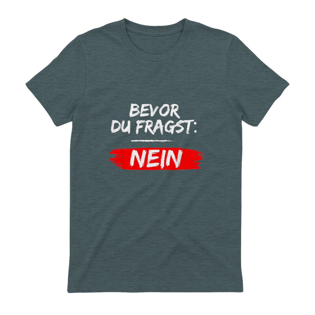 GIGATEMP Herren Männer Sprüche Lustig Witzig Schwarz Halbarm Klein EU XS Regulär Casual Funny Slogan Vat in Dark Heather - back view