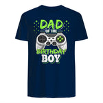 Dad of The Birthday Boy Matching Video Gamer Birthday Party in Navy - back view