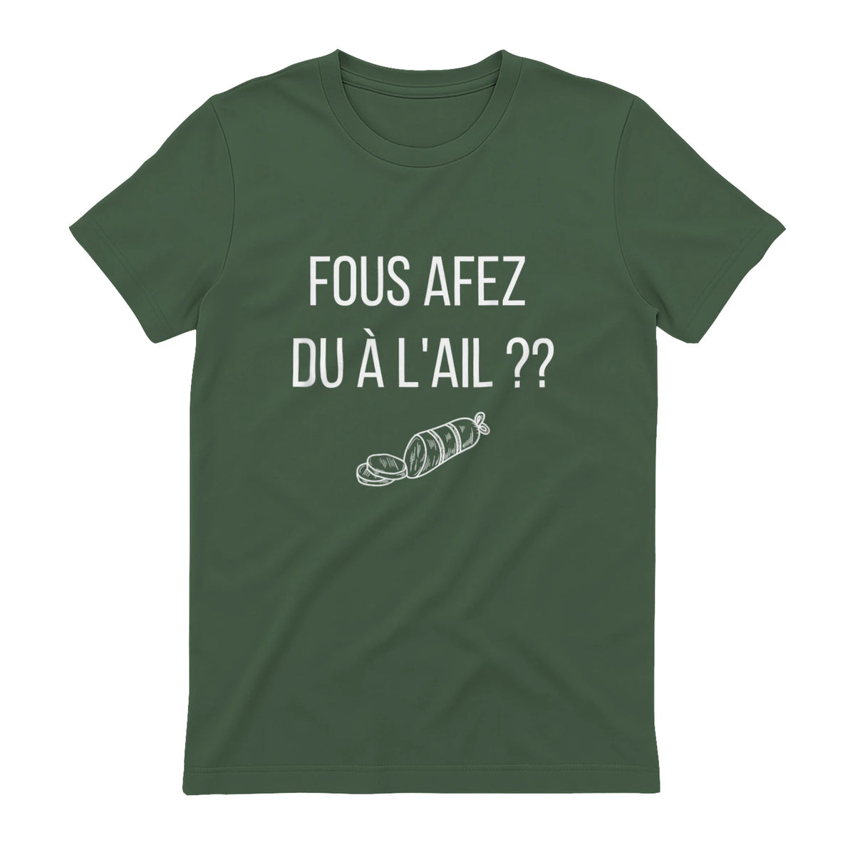 Fous afez du a l'ail in Military Green - back view