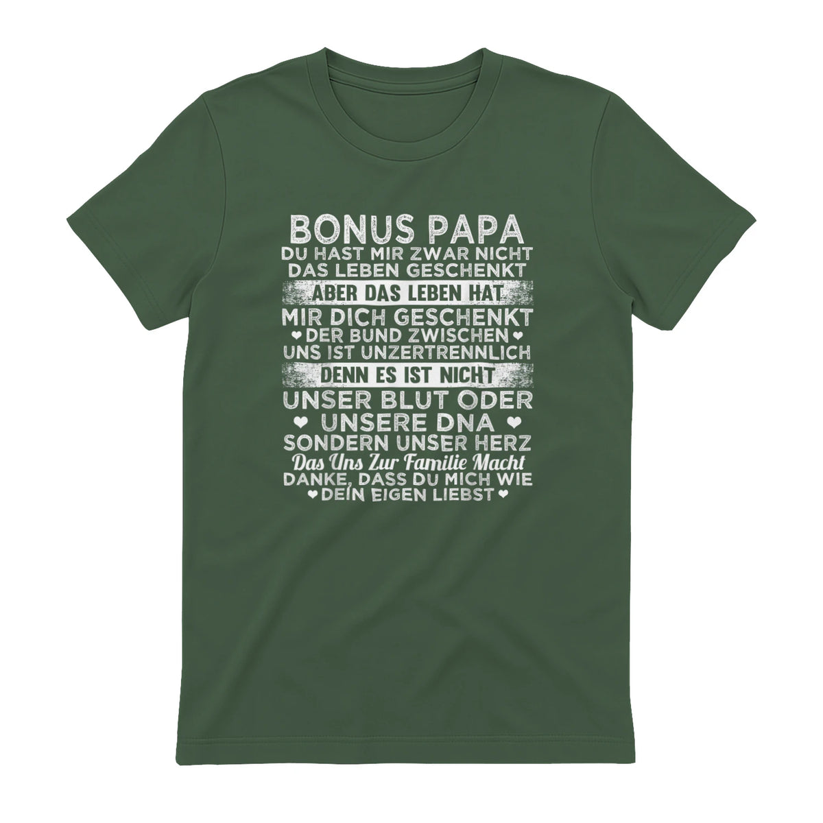 Bonus Papa du hast mir zwar nicht das leben geschenkt Spruch in Military Green - back view