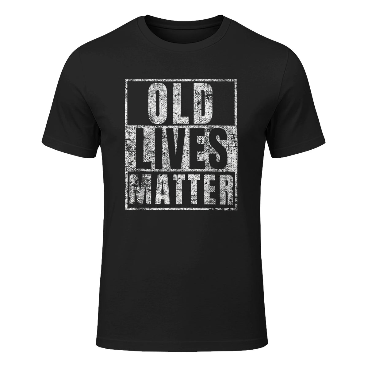 Old Lives Matter Funny Birthday Party Gag Gift for Dad in Black - front view