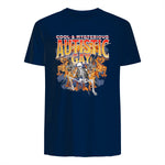 Autism Meme Funny Tism Squelette Autistique et Gay Humour in Navy - back view