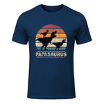 Papasaurus Dinosaurier Papa Tyrannosaurus Dino Doppelpack in Navy - front view