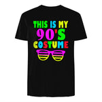 This Is My Nineties Costume Party T-Shirt in Black - back view