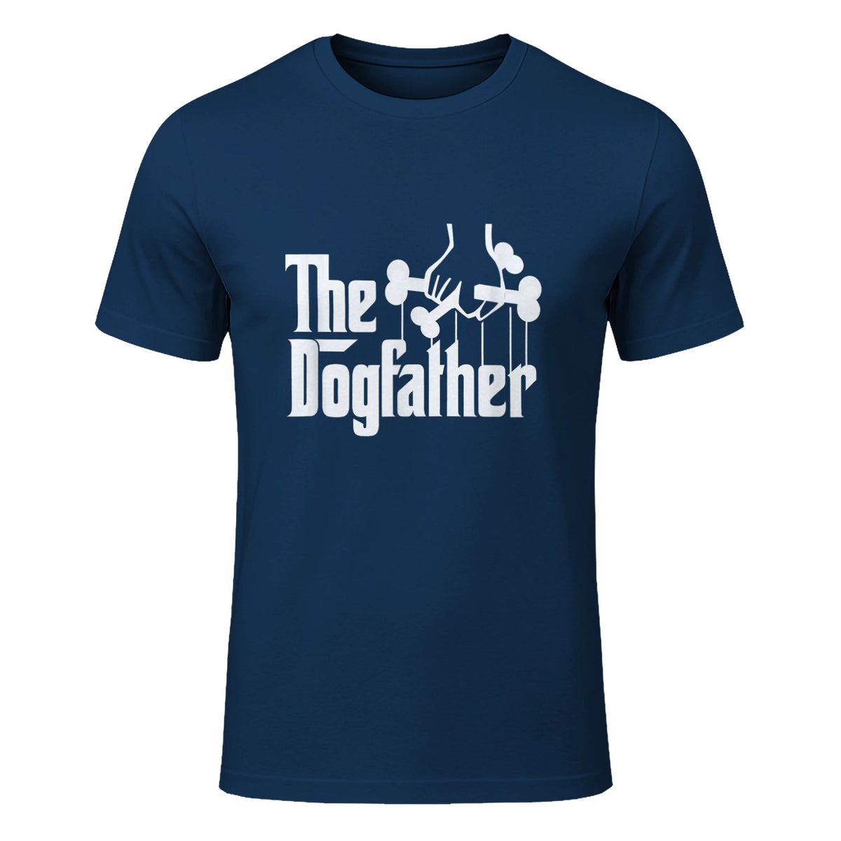 The Dogfather Dog Dad Dog Lover in Navy - front view
