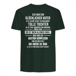 Ich Bin Ein Glücklicher Vater Tochter Vater in Forest Green - back view
