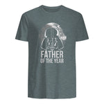Star Wars Darth Vader Vater des Jahres, Papa Design in Dark Heather - back view