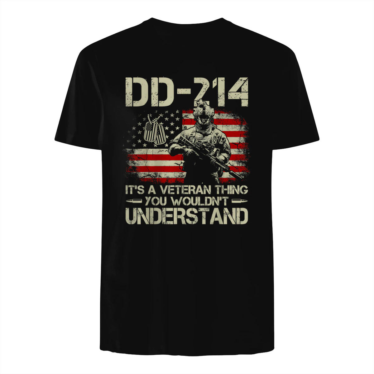 A Veteran Thing in Black - back view