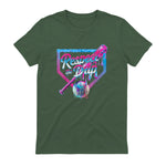Baseball Drip for Boys Ice Cream Drip Youth Boys Baseball T-Shirt in Military Green - back view