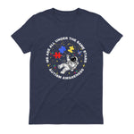 Autism We are All Under The Same Stars Space Astronaut in Heather Navy - back view