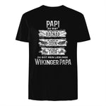 Wikinger Papa Vater Ragnar Thor Odin in Black - back view