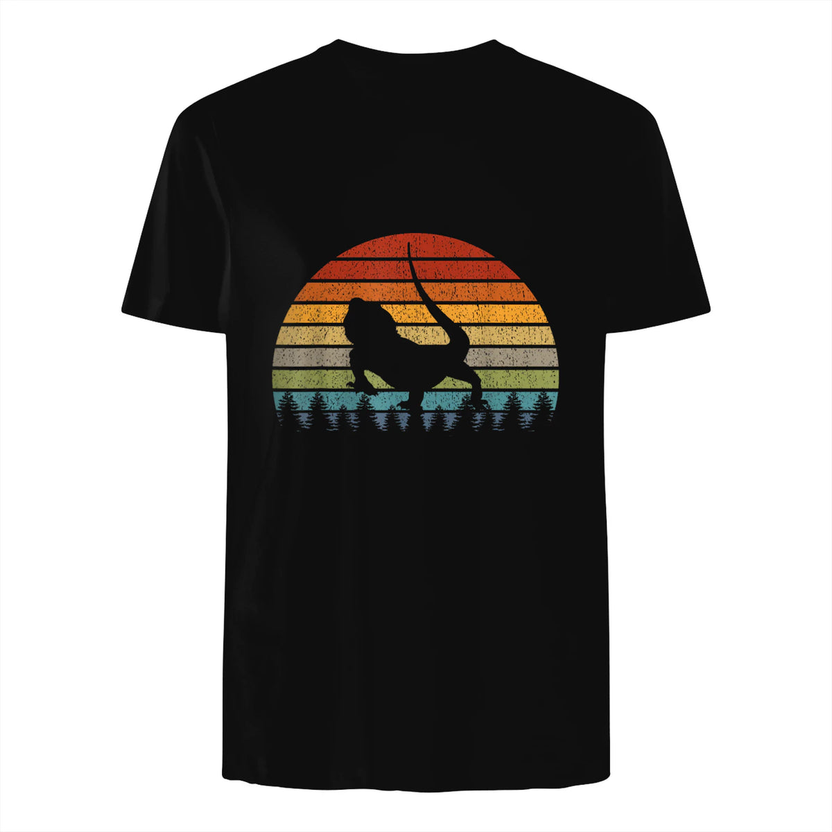 Dragon barbu - Graphique rétro - Lover vintage in Black - back view