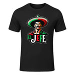 El Jefe Le Patron En Espagnol Drôle Phrase Mexicaine in Black - front view