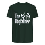 The Dogfather Dog Dad Dog Lover in Forest Green - back view