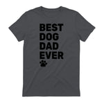 Best Dog Dad Ever – Vintage Dog Daddy – Retro Doggy Father in Charcoal - back view