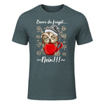 Bevor Du Fragst.. Nein! Lustiger Eule Spruch Night-Owl Eulen in Dark Heather - front view