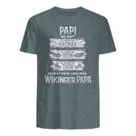 Wikinger Papa Vater Ragnar Thor Odin in Dark Heather - back view