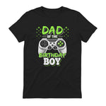 Dad of The Birthday Boy Matching Video Gamer Birthday Party in Black - back view