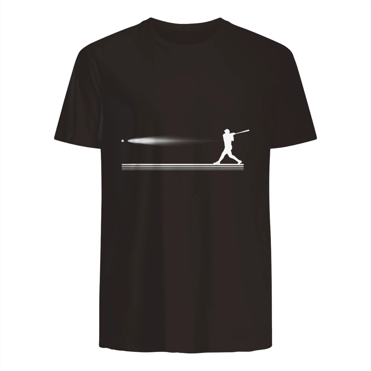 Baseball Apparel - Baseball T-Shirt in Dark Chocolate - back view