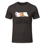 Süße Katzen & Haustier Geschenkideen Offizielles Schlafshirt Katze Schlafanzug Katzen in Dark Chocolate - front view