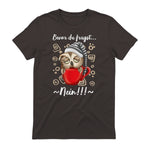 Bevor Du Fragst.. Nein! Lustiger Eule Spruch Night-Owl Eulen in Dark Chocolate - back view